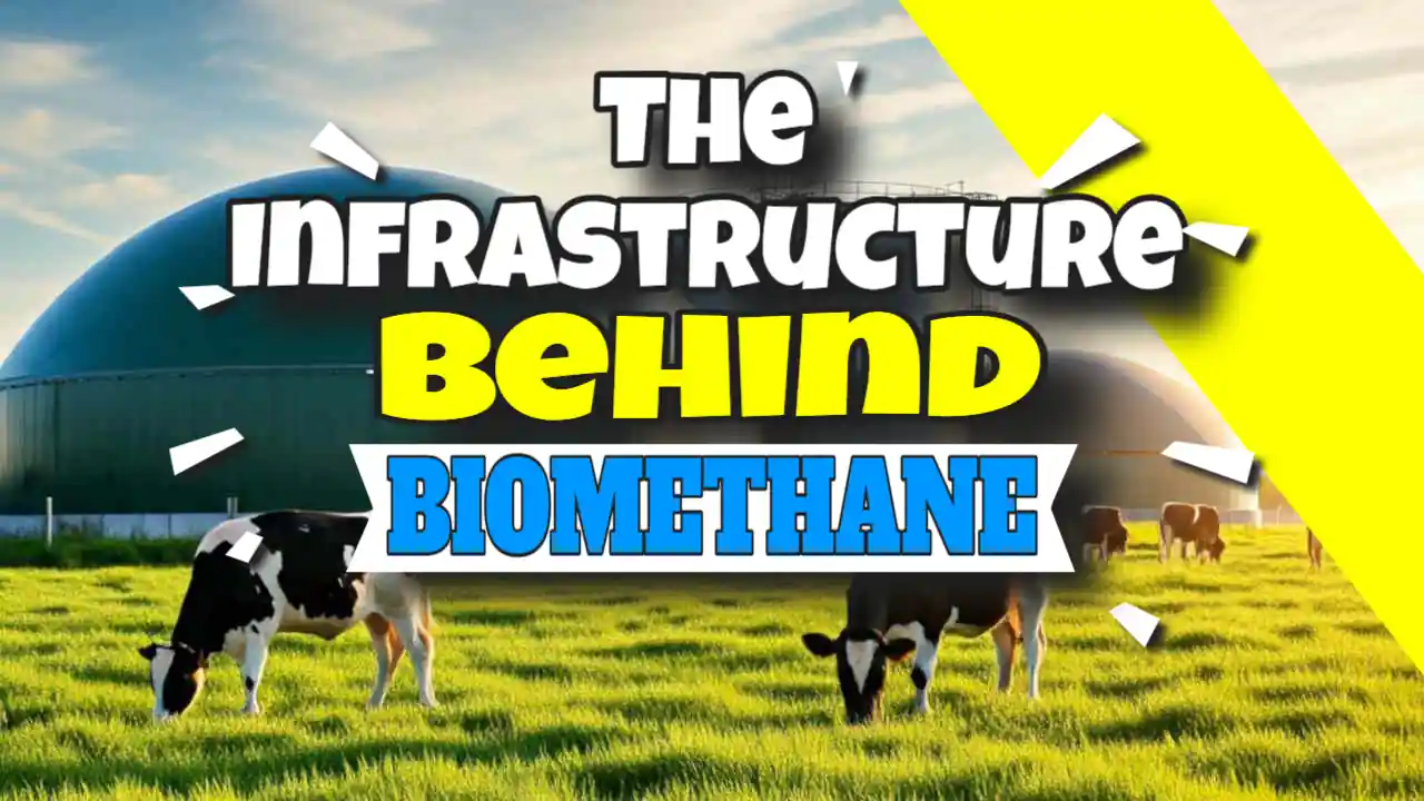 Featured image with the text: "The Infrastructure Behind Biomethane."